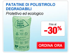 Patatine di polistirolo degradabili