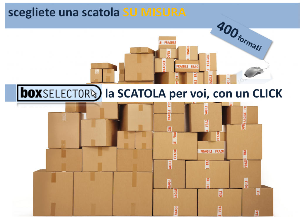 Puoi trovare la scatola che ti serve tra 400 formati subito disponibili