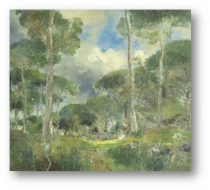 Giuseppe Casciaro, La pineta a Ischia