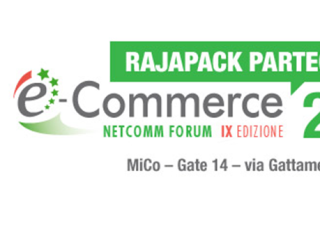 Rajapack è all'E-Commerce Netcomm Forum il 20/05 stand D20