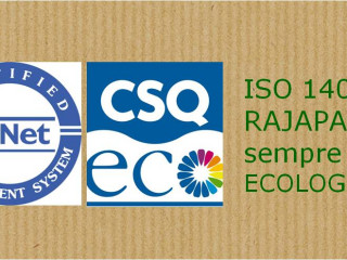 Rajapack è certificata ISO 14001