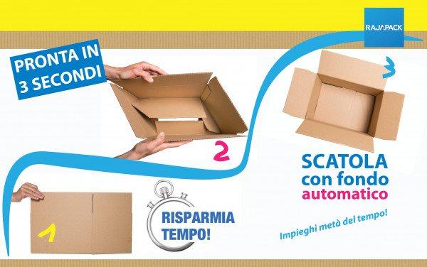 Scatole fustellate di cartone con coperchio per spedizioni con messaggio -  RAJA