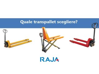 Come scegliere il transpallet