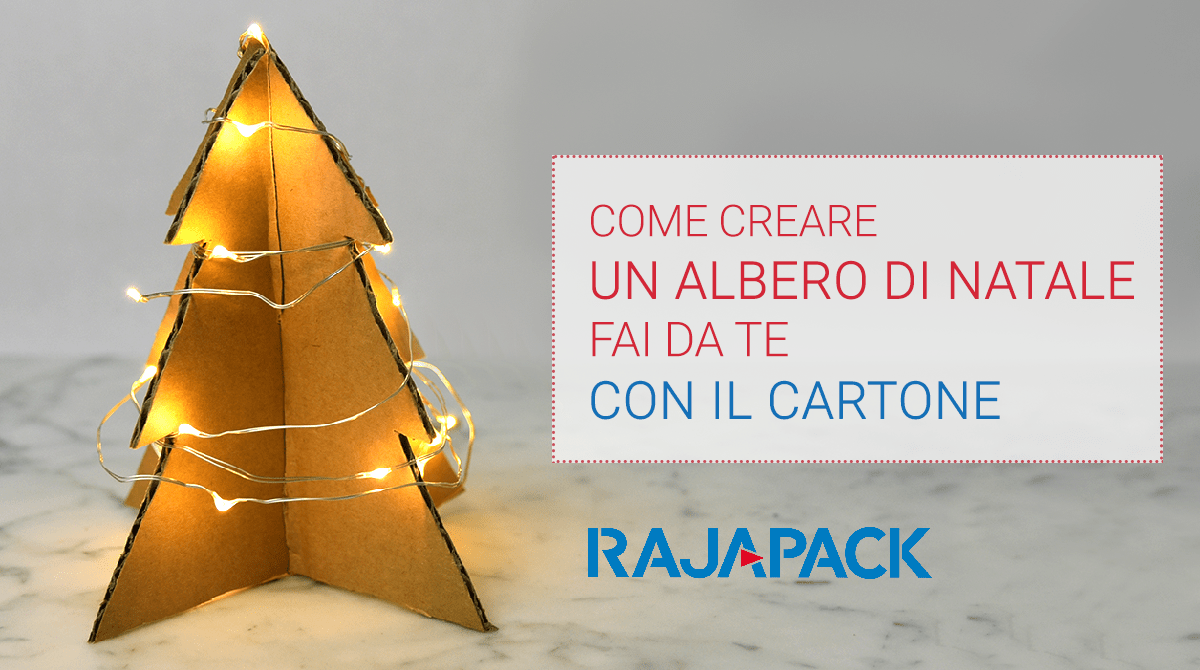 Albero Di Natale Fai Da Te Cartone.Albero Di Natale Fai Da Te Con Le Scatole Rajapack Blog Rajapack