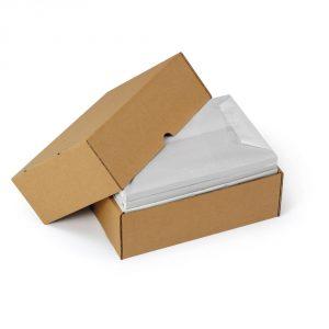 Scatole cartone con coperchio avana