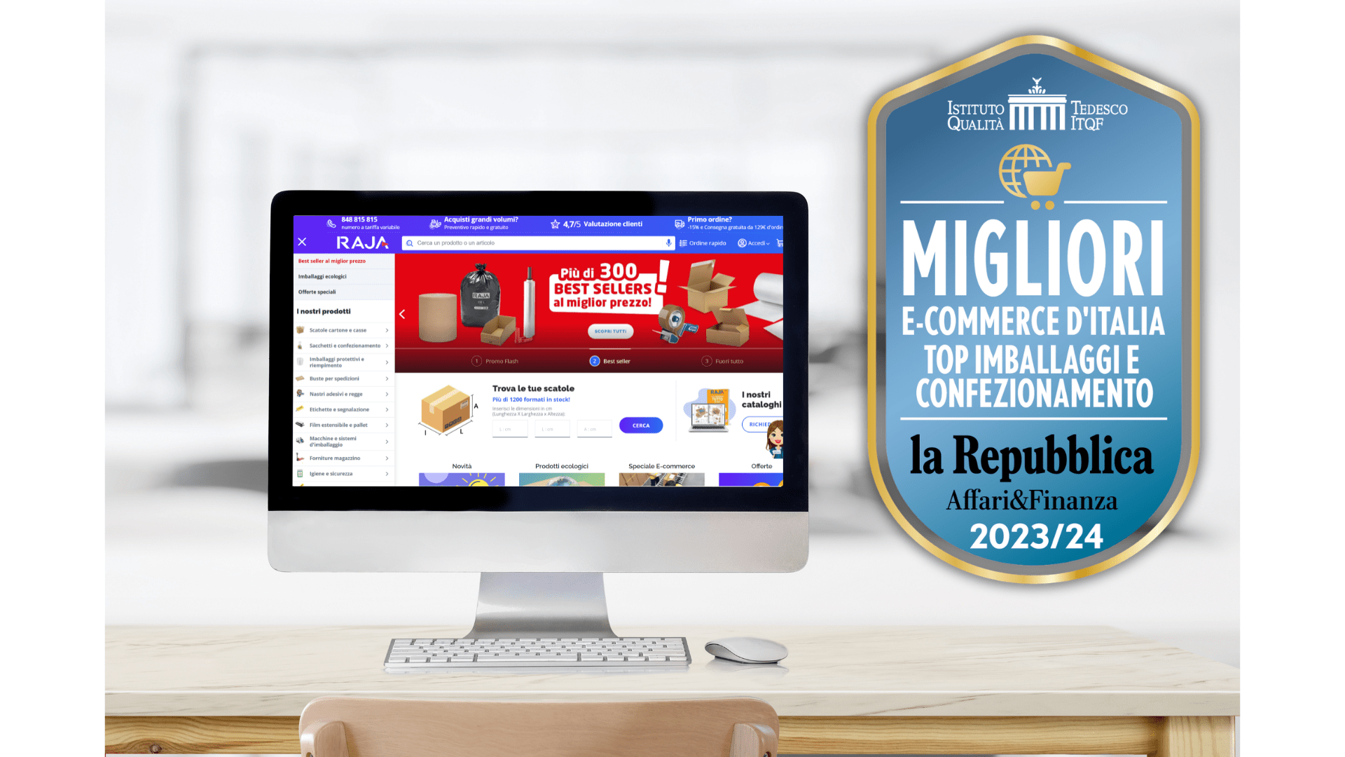 RAJA tra i migliori e-commerce d'Italia