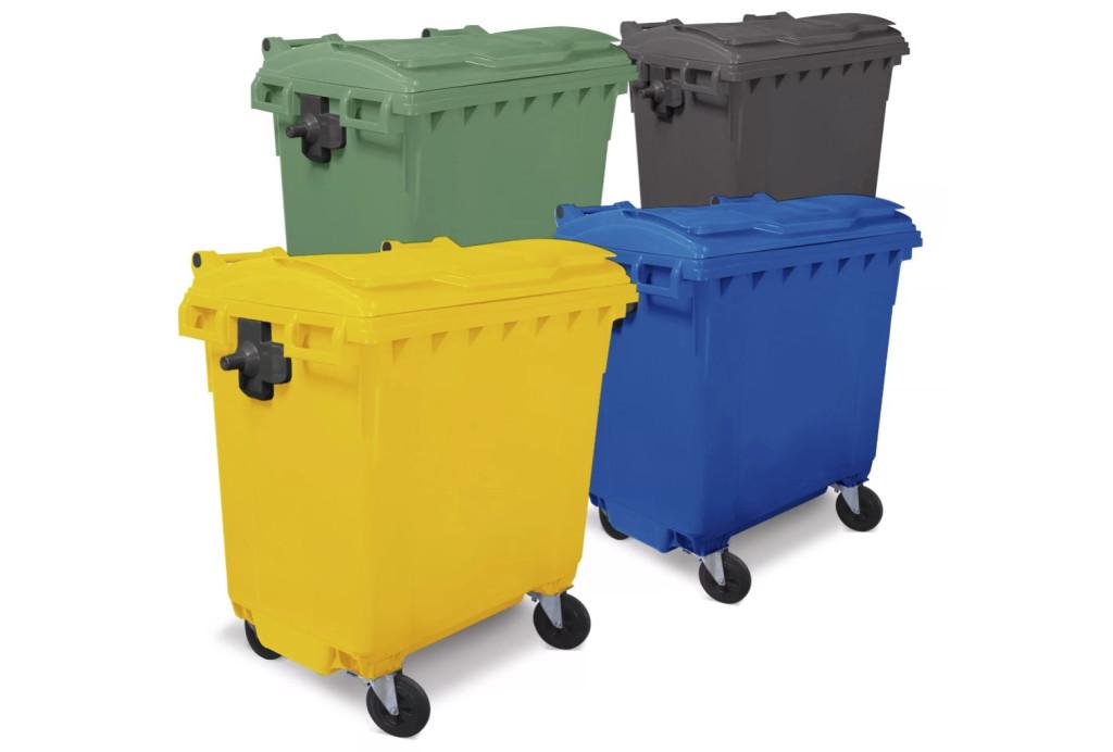 Cassonetti spazzatura colorati